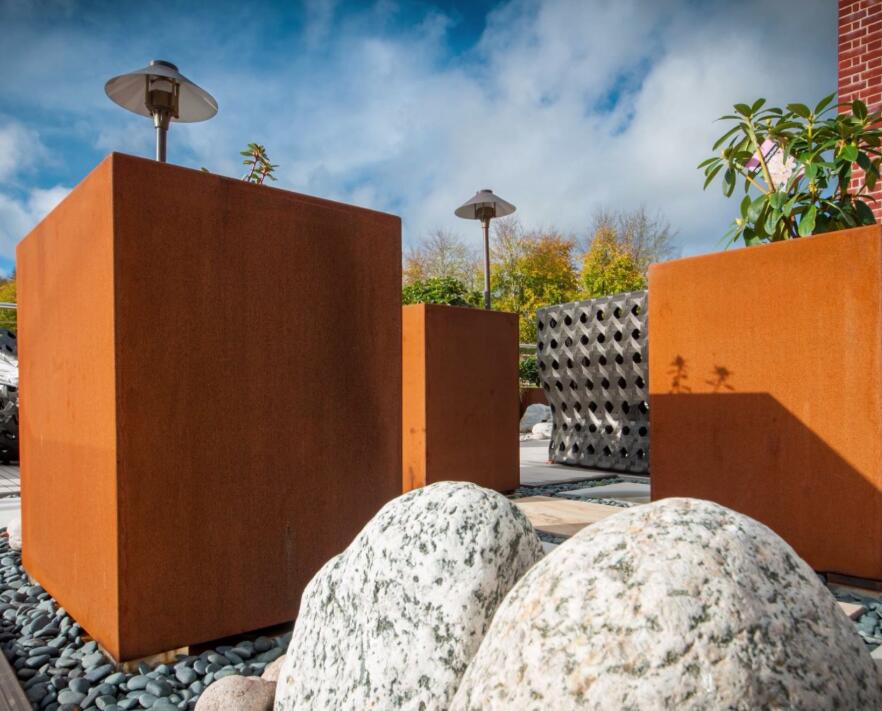 望奎锈钢板花箱